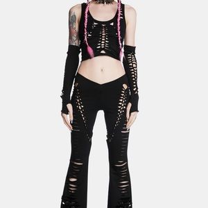 My Own Worst Enemy Shredded Top and Pants Bundle